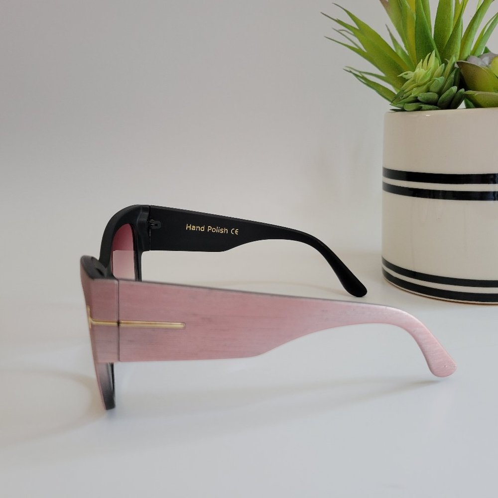 Womens Oversized Cat Eye Sunglasses Vintage Retro - Picture 7 of 10